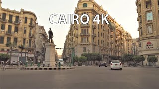 Cairo 4K  Driving Downtown  Egypt [upl. by Dibbrun670]