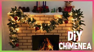 🎄 CHIMENEA de CARTÓN para NAVIDAD PASO a PASO Decoraciones Navideñas  Christmas Decorations [upl. by Nims]