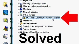 How to Fix PCI Simple Communications Controller Driver Error in Windows 7 [upl. by Ibloc]