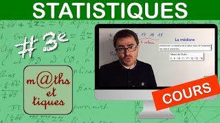 LE COURS  Statistiques  Troisième [upl. by Secor]