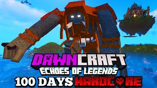 I Survived 100 Days in DAWNCRAFT in Hardcore Minecraft [upl. by Neeruan]