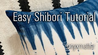 How To Shibori Tie Dye Beginner [upl. by Nitsirc]