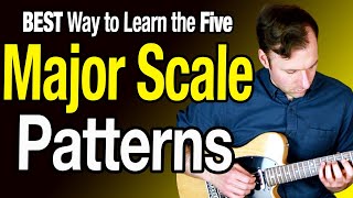 MAJOR SCALE Guitar Patterns  How to REALLY know them [upl. by Karrah107]