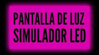 PANTALLA LED ROSA FUCSIA  Simulador Led  NEON ✨ 10 Horas [upl. by Rafter]