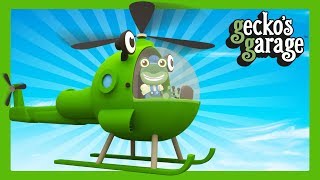 Helicopter Videos For Kids  Geckos Garage  Truck Cartoons For Children [upl. by Cyprian]