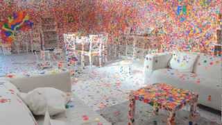 Yayoi Kusamas Obliteration Room  TateShots [upl. by Ylrebmit58]