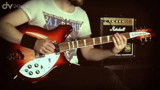 Rickenbacker 360 Electric Guitar Fireglo Tone Demo [upl. by Kutzenco]