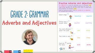 Grade 2 Grammar Practice  Adjectives and Adverbs Worksheet  Kids Academy [upl. by Rouvin490]