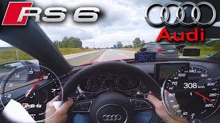 Crazy RS6 Performance on German Autobahn ✔ [upl. by Phylis]