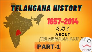 Telangana History in Telugu  Part1  How Andhra Pradesh is formed  Infoman Telugu [upl. by Akinoj674]