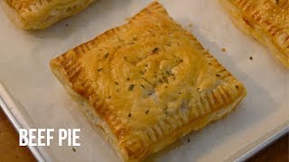 EASY BEEF PIE RECIPE PUFF PASTRY PIE [upl. by Noinatrad]