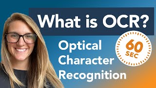 What is OCR  Optical Character Recognition Explained in 60 Seconds [upl. by Stoecker514]