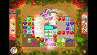 GardenScapes Level 1254 no boosters 16 moves [upl. by Unhsiv]