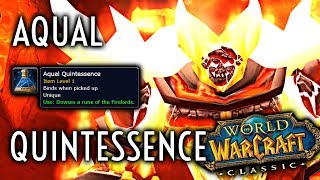 WoW Classic Guide  Dousing the Runes of the Firelord  Aqual Quintessence [upl. by Eugirne121]