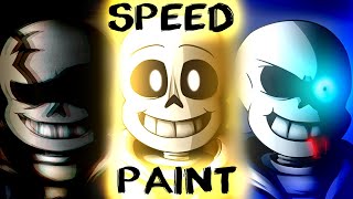 3 FULLY ANIMATED WALLPAPERS  Undertale Last Breath Speedpaints [upl. by Raman295]