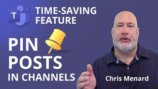 PIN POSTS in Channels in Microsoft Teams  TimeSaving Tips for Teams [upl. by Gass]