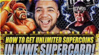 HOW TO GET UNLIMITED SUPERCOINS IN WWE SUPERCARD [upl. by Llewon]