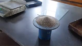 Determination of dry density by sand replacement method [upl. by Eugnimod]