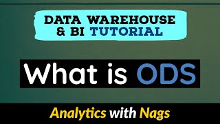 What is ODS  Data Warehouse Tutorial For Beginners  Data Warehouse Concepts 830 [upl. by Annayad]