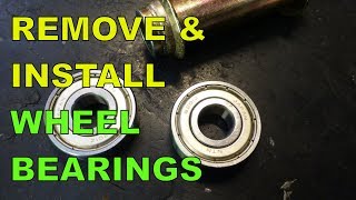 Remove amp Install Scooter  Motorcycle Wheel Bearings The Easy Way [upl. by Learsiy]