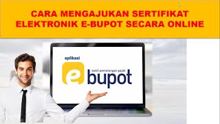 Sertifikat Elektronik eBupot Online [upl. by Ahsatal]