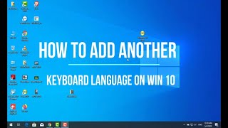 How to add another keyboard language on windows 10 [upl. by Nipha]