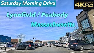 4K Saturday Morning Drive  Lynnfield  Peabody MA [upl. by Nowahs]