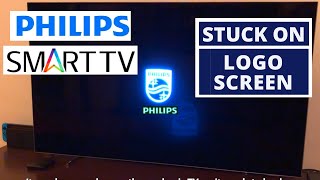 Solved PHILIPS TV Stuck on Logo Screen Opening screen  Continuously Restarting Logo Flashing [upl. by Daisie]