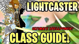 AQW  LightCaster Class Guide Enhancements Class Skills Combos Soloing Farming PvP [upl. by Neo]