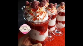 HIMBEERTRAUM DESSERT😍Leckerer Nachtisch👉 PampS Backparadies [upl. by Karr]