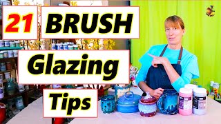 21 Tips for Brush Glazing  Pottery Glazing Techniques [upl. by Halland92]