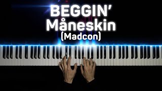 BEGGIN  Maneskin Madcon  Piano cover [upl. by Ala]