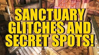 Borderlands 2 Sanctuary Glitches and Secret Spots Under Map Secret Rooms and more [upl. by Ahsinar460]