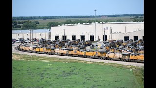 Inside the Worlds largest Rail yard Union pacific Bailey yard North Platte Nebraska [upl. by Adnof743]