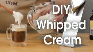 DIY whipped cream in 60 seconds [upl. by Det464]