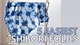 5 Shibori Folding Techniques [upl. by Moureaux]