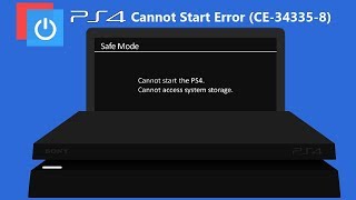 PS4 Slim Cannot Start CE343358 Cannot access system storage fix [upl. by Girvin]