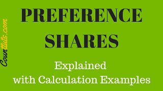 Preference Shares  Cost of preference shares Calculation Examples [upl. by Balmuth386]