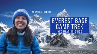 Everest Base Camp Trek Information Guide  Budget itinerary tips and FAQs  Tanya Khanijow [upl. by Taima]