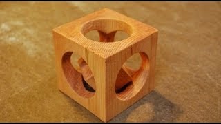 How to Make a Cube In a Cube woodloggercom [upl. by Aicad296]