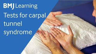 Tests for carpal tunnel syndrome  BMJ Learning [upl. by Arni]