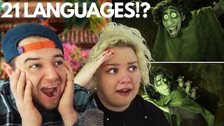 We Dont Talk About Bruno  In 21 Languages From Encanto  COUPLE REACTION VIDEO [upl. by Esinrahs]