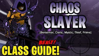 AQW  Chaos Slayer Class Guide Enhancements Class Skills Combos Soloing Farming PvP [upl. by Carbone227]