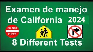 Examen de manejo de California 2024  EXAMEN DE MANEJO ESCRITO EN ESPAÑOL 2024DMV [upl. by Skipper]