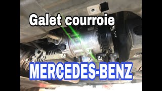 Comment déposer galet courroie accessoire MERCEDESBENZ [upl. by Amil285]