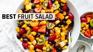 FRUIT SALAD  the best recipe and so easy [upl. by Nilo]