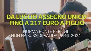 Assegno unico figli al via da luglio come funziona [upl. by Delahk]