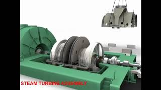 STEAM TURBINE OVERVIEW Assembly and Operation [upl. by Aderb108]