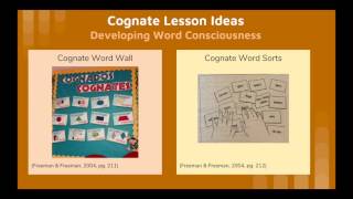 Cognates in Vocabulary Instruction with ELLs [upl. by Camille393]