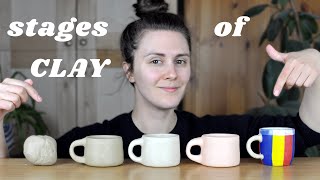 Understand the 6 stages of CLAY  Pottery for Beginners [upl. by Merideth]